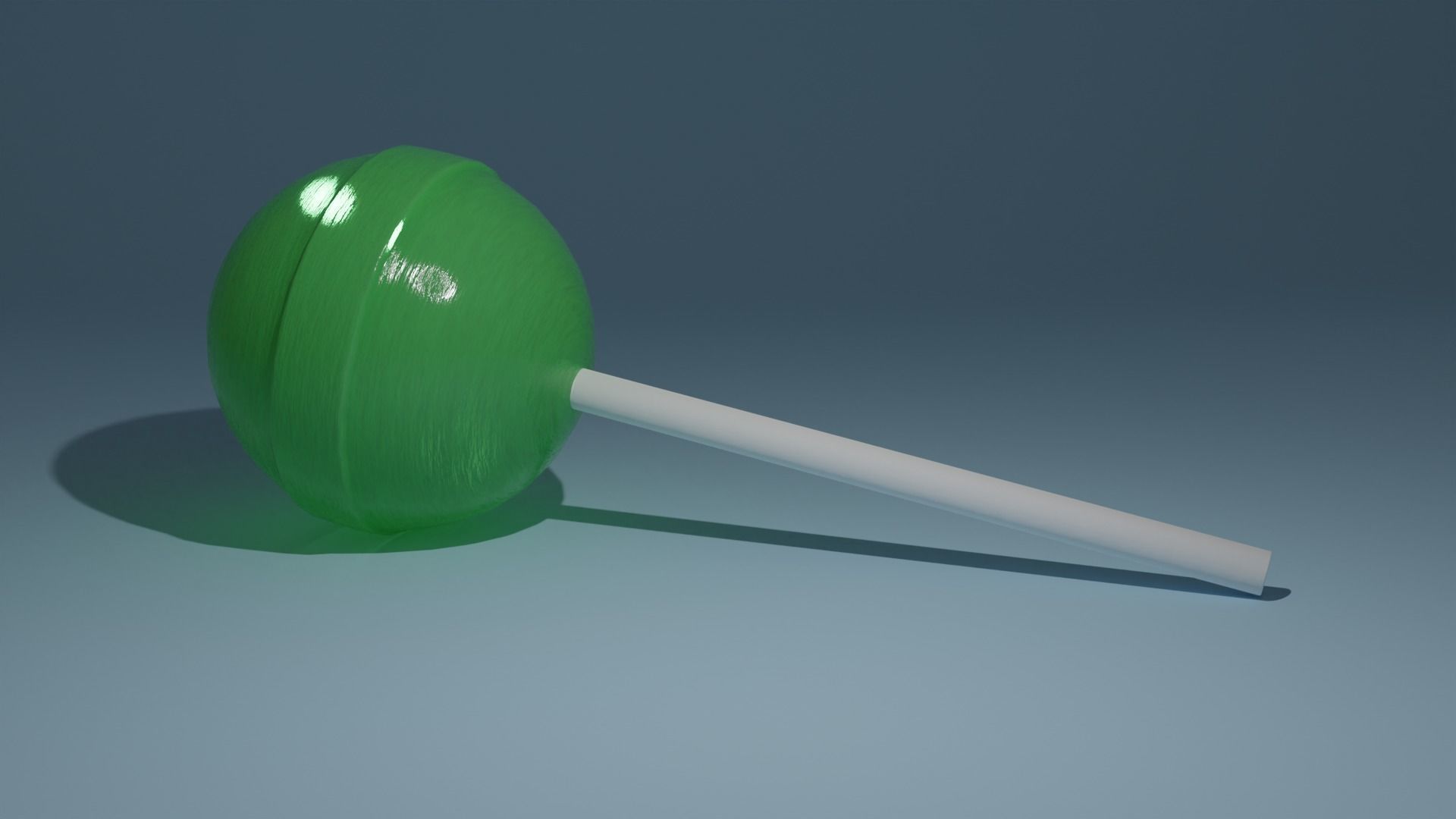 Sphere Lollipop Low-poly 3D model_1