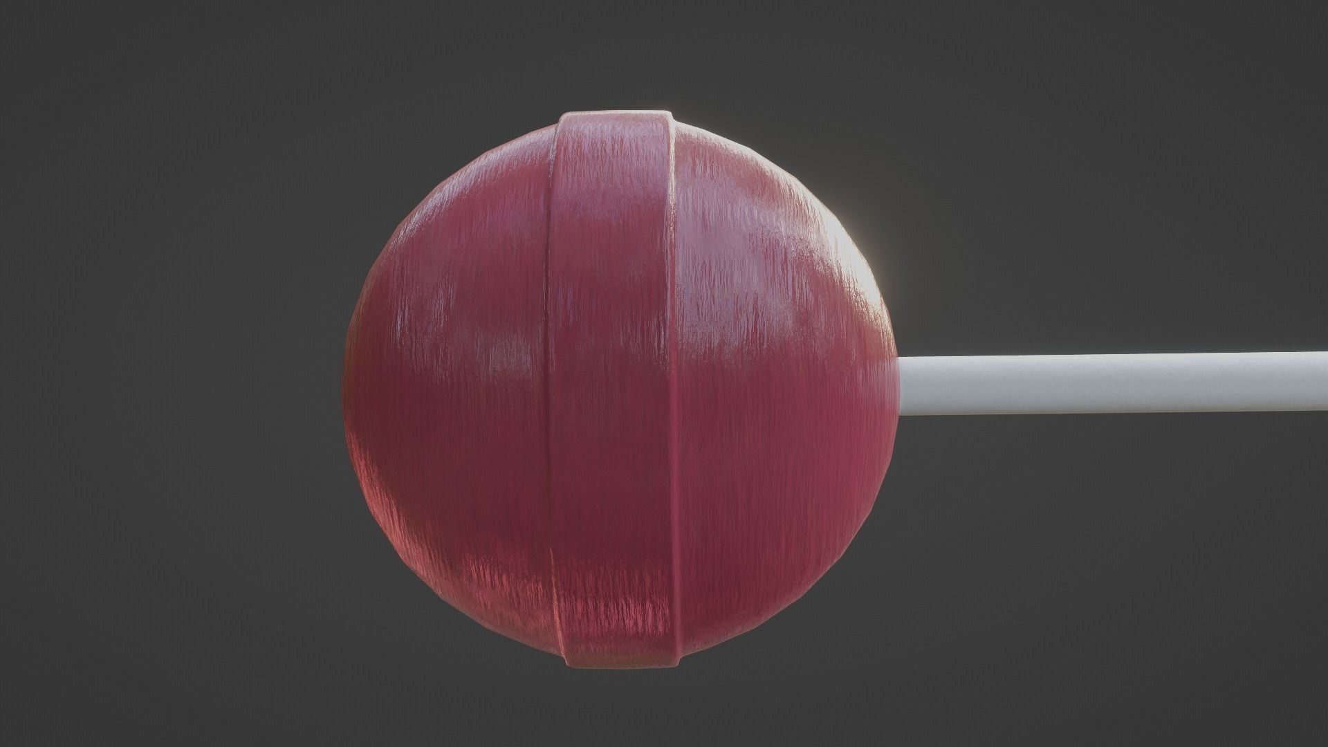 Sphere Lollipop Low-poly 3D model_11
