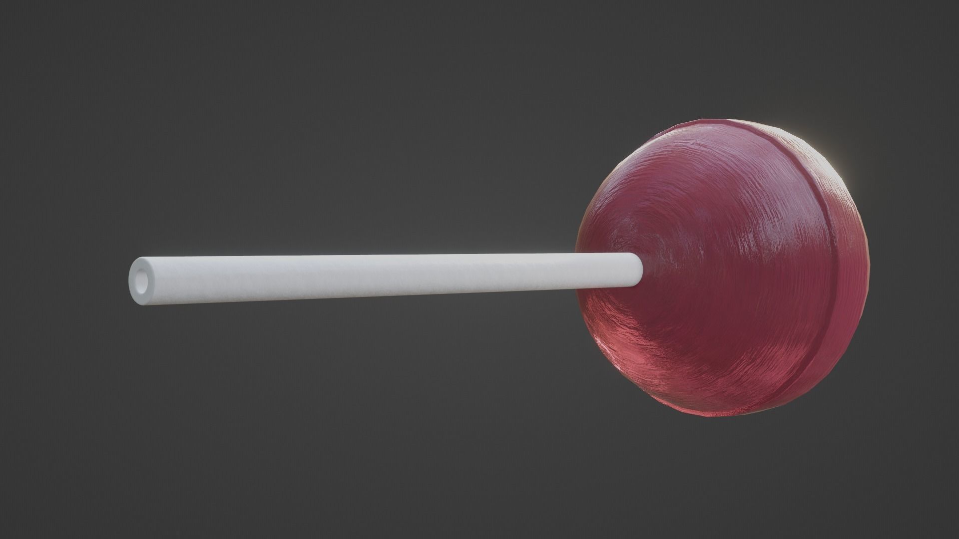 Sphere Lollipop Low-poly 3D model_29