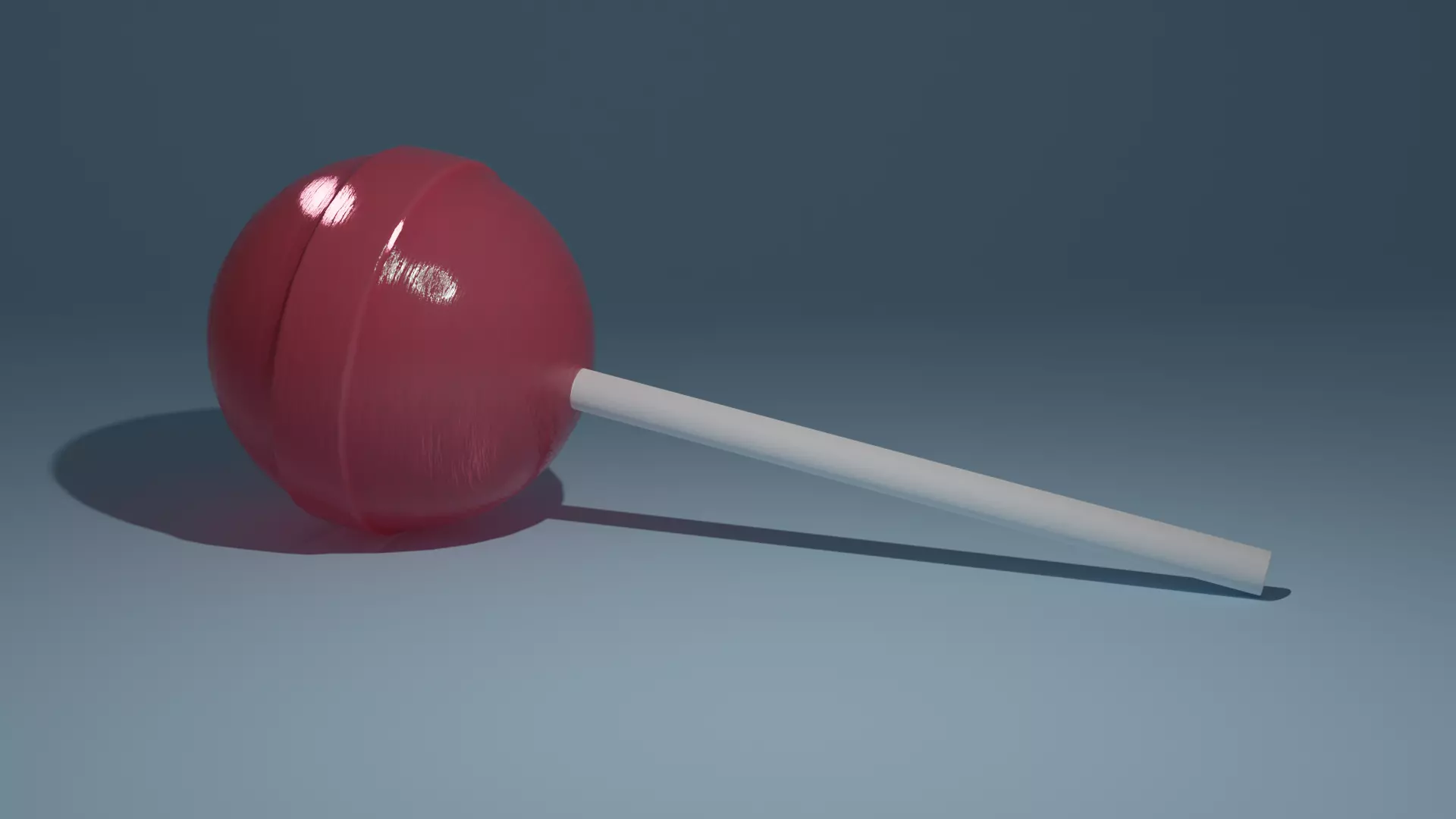Sphere Lollipop Low-poly 3D model_0