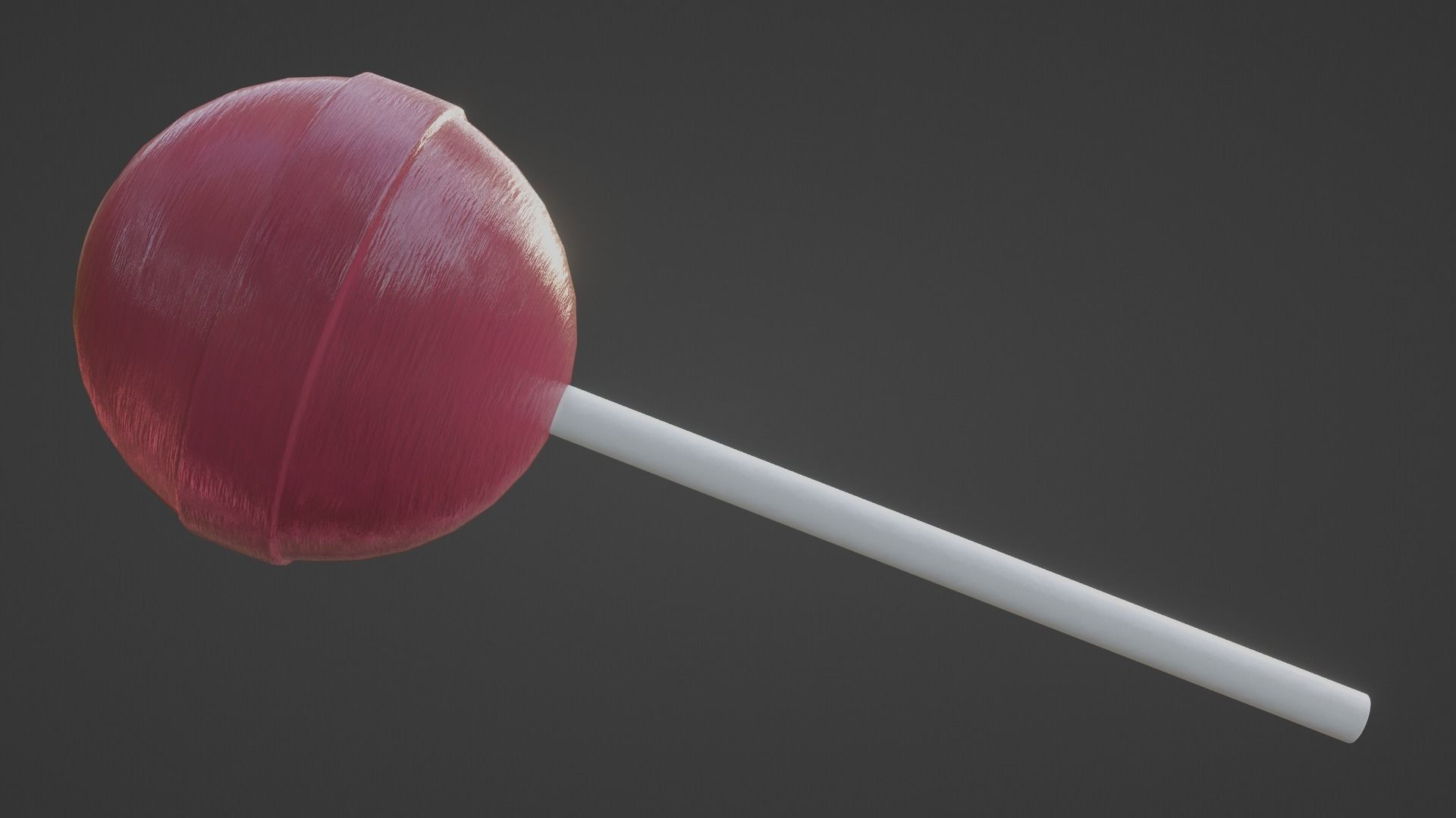 Sphere Lollipop Low-poly 3D model_17