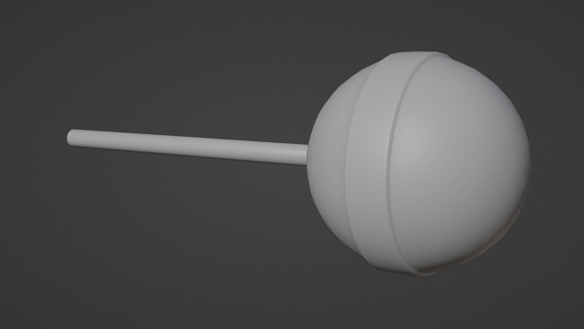 Sphere Lollipop Low-poly 3D model_6