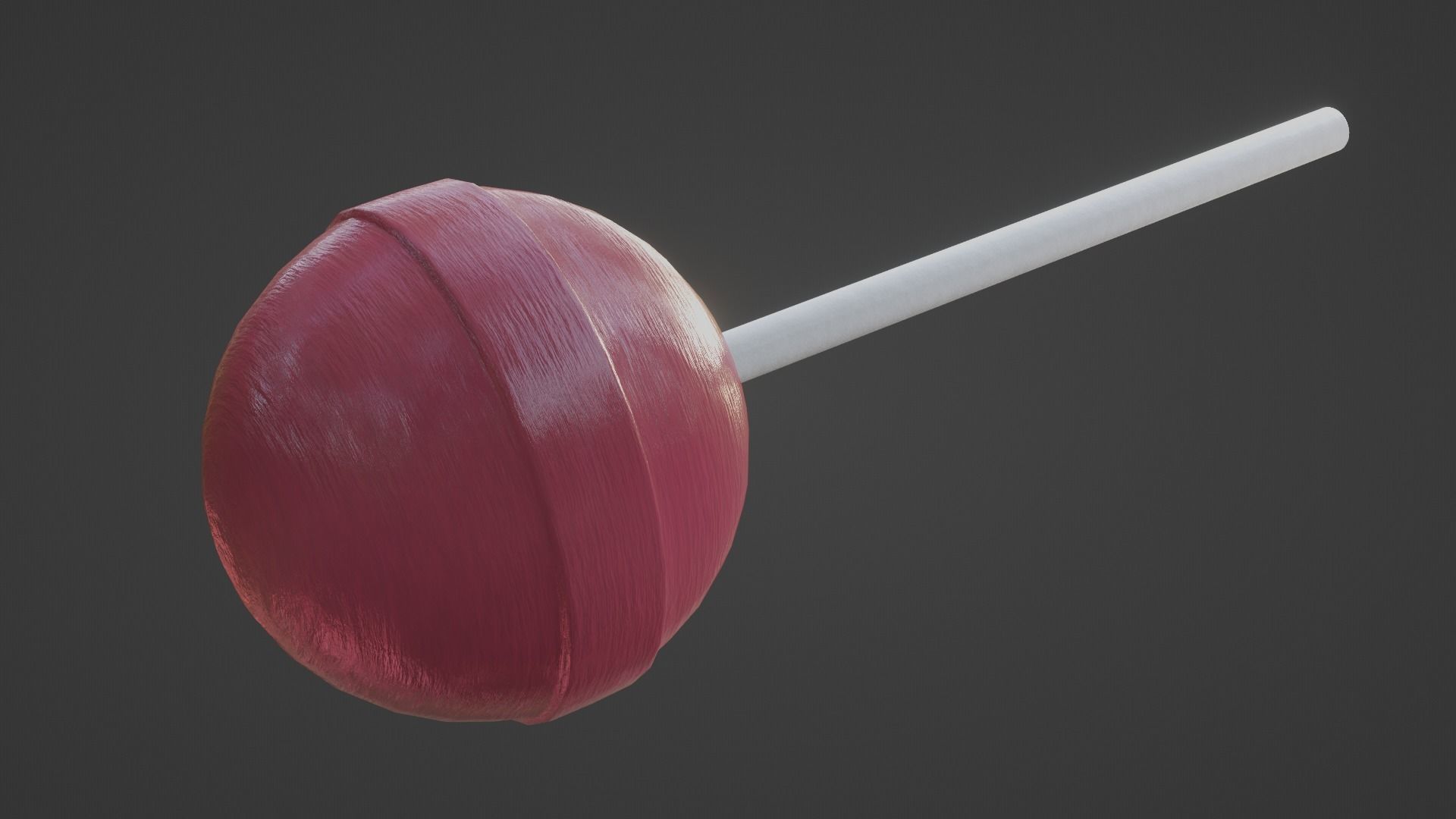 Sphere Lollipop Low-poly 3D model_20