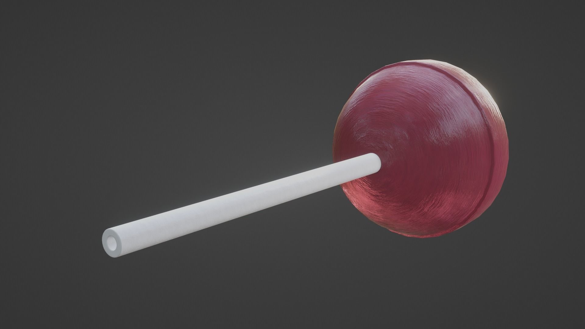 Sphere Lollipop Low-poly 3D model_8