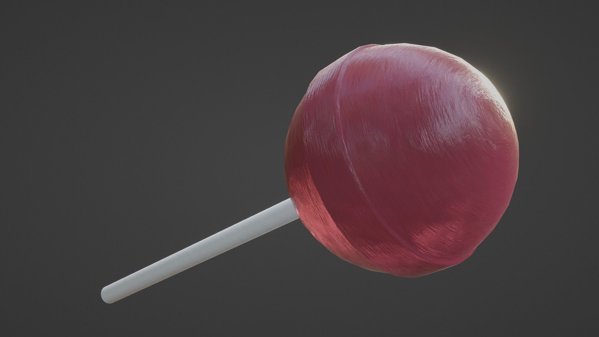 Sphere Lollipop Low-poly 3D model_23