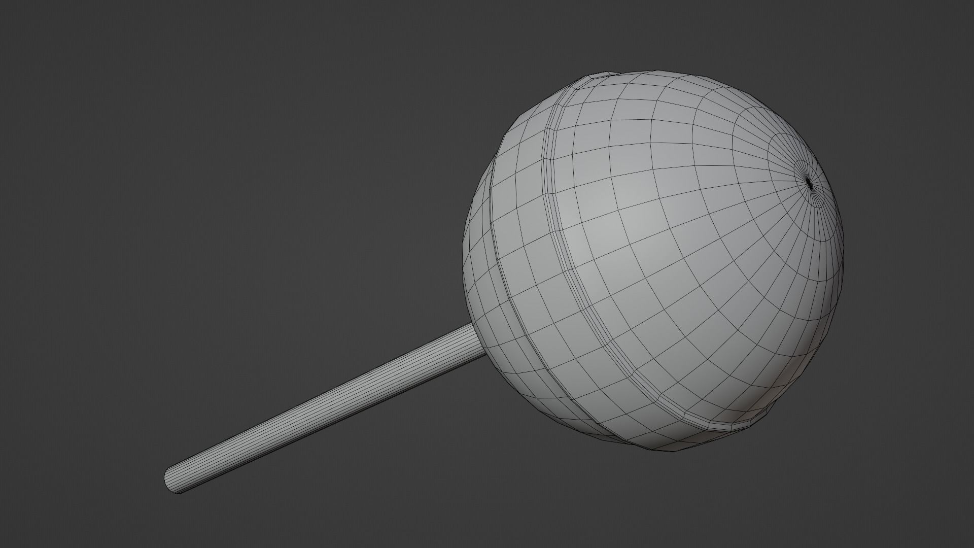 Sphere Lollipop Low-poly 3D model_25
