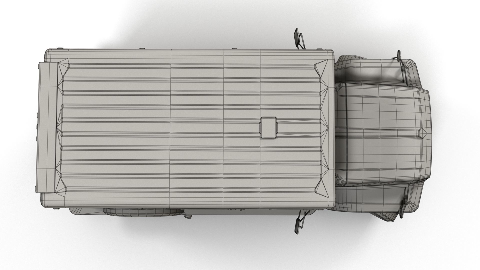 Security armored truck Low-poly 3D model_26