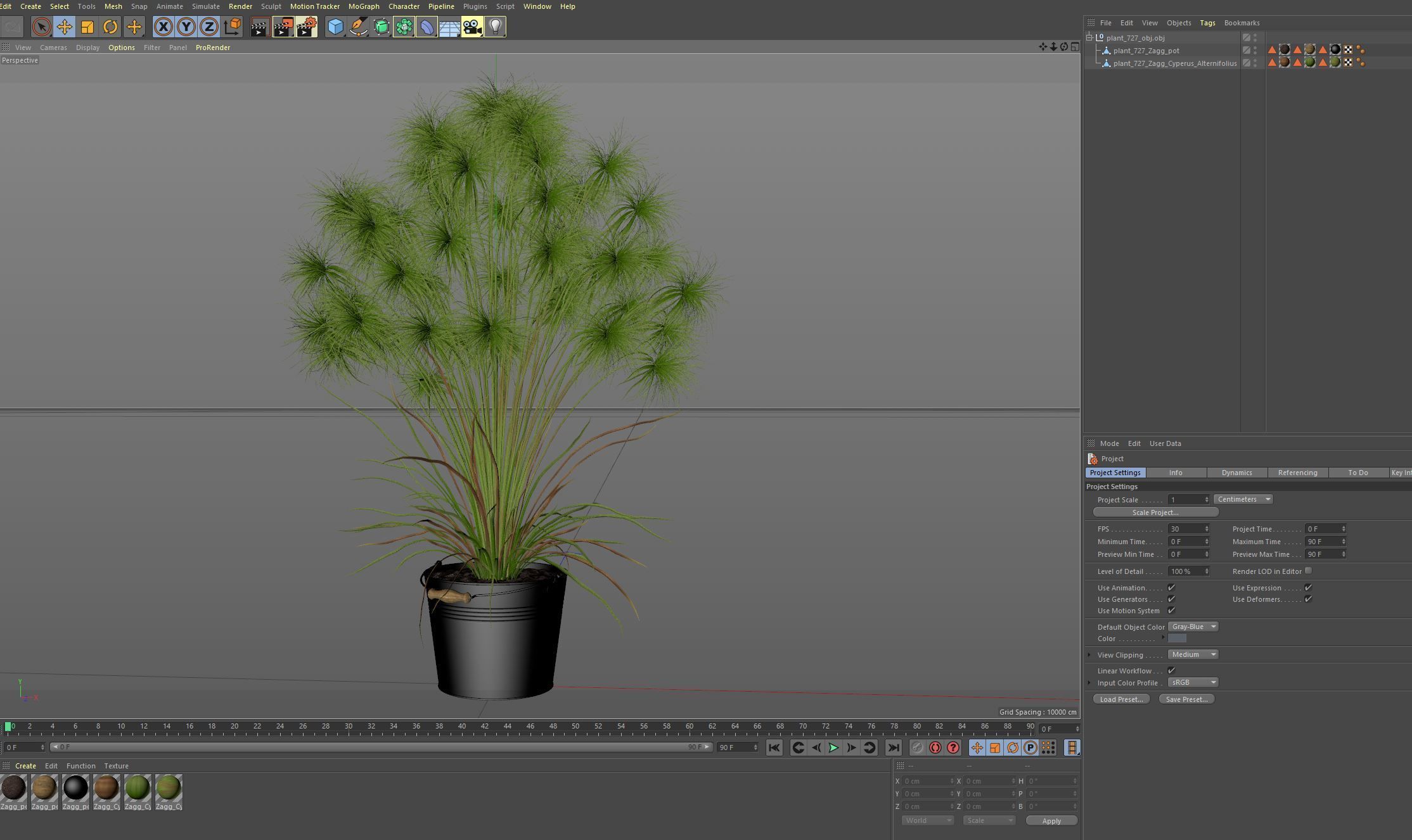 Plants collection 727 3D model_6