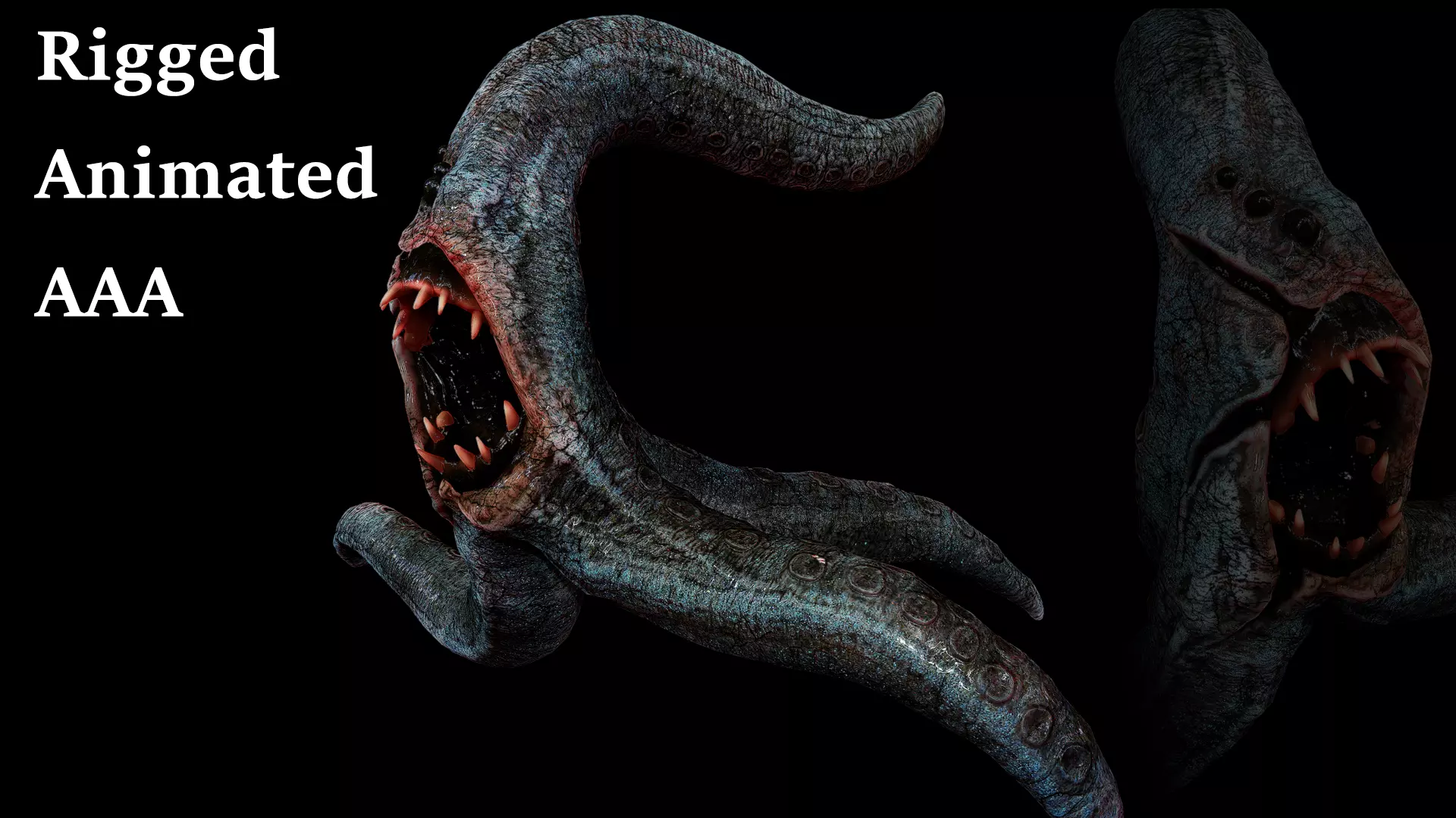 Lovecraftian Creature  Low-poly 3D model_0