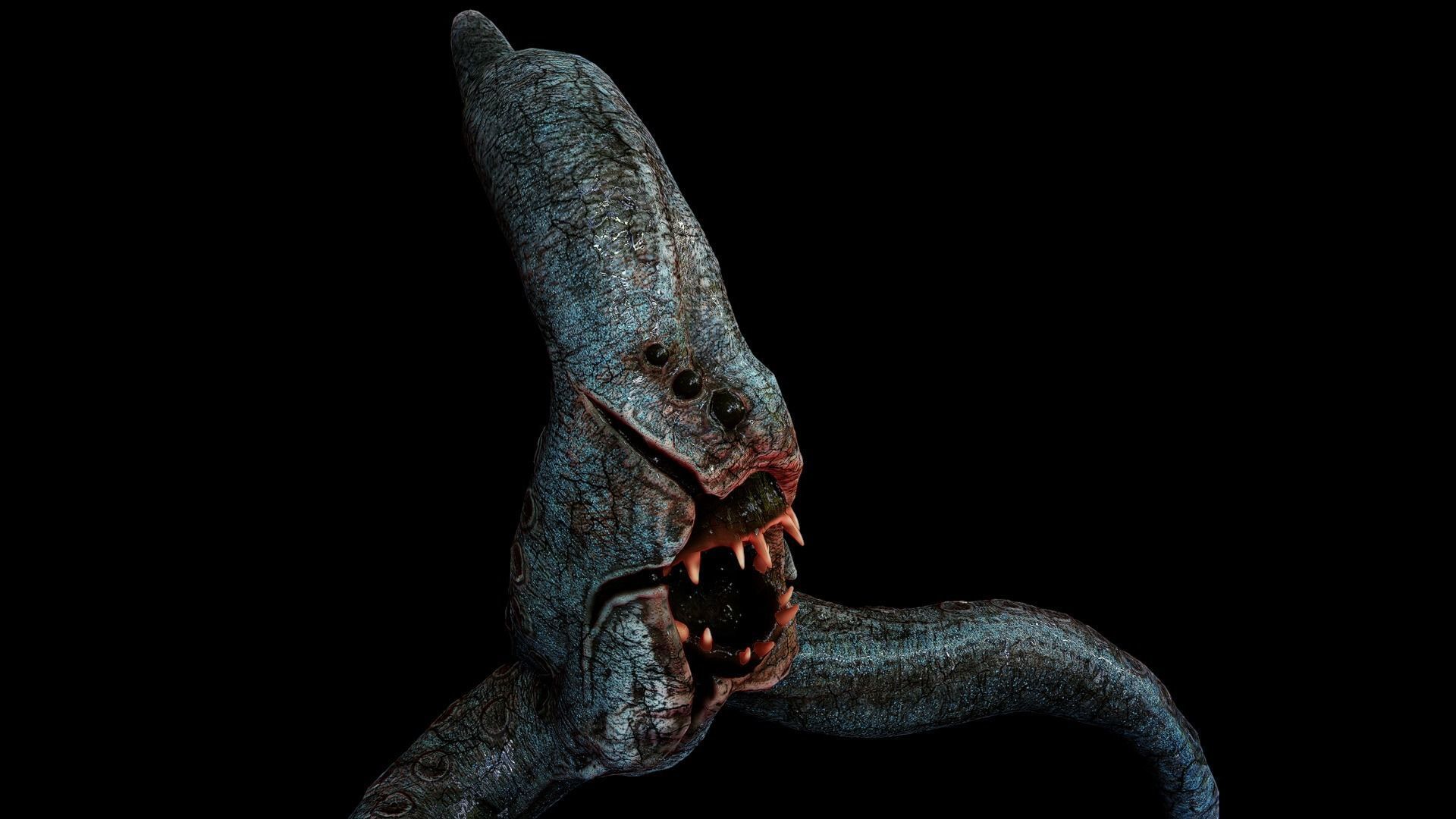Lovecraftian Creature  Low-poly 3D model_5