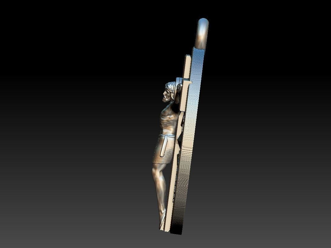 Jesus Christ Compass Pendant - Cristo Bussola 3D print model_8