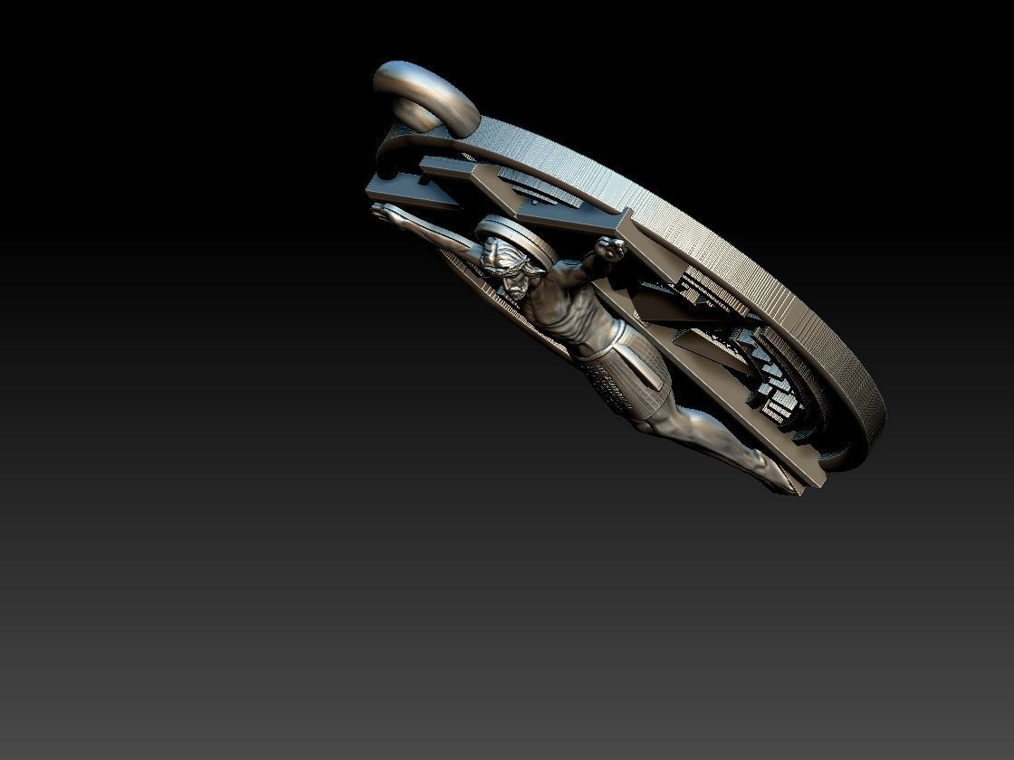 Jesus Christ Compass Pendant - Cristo Bussola 3D print model_19