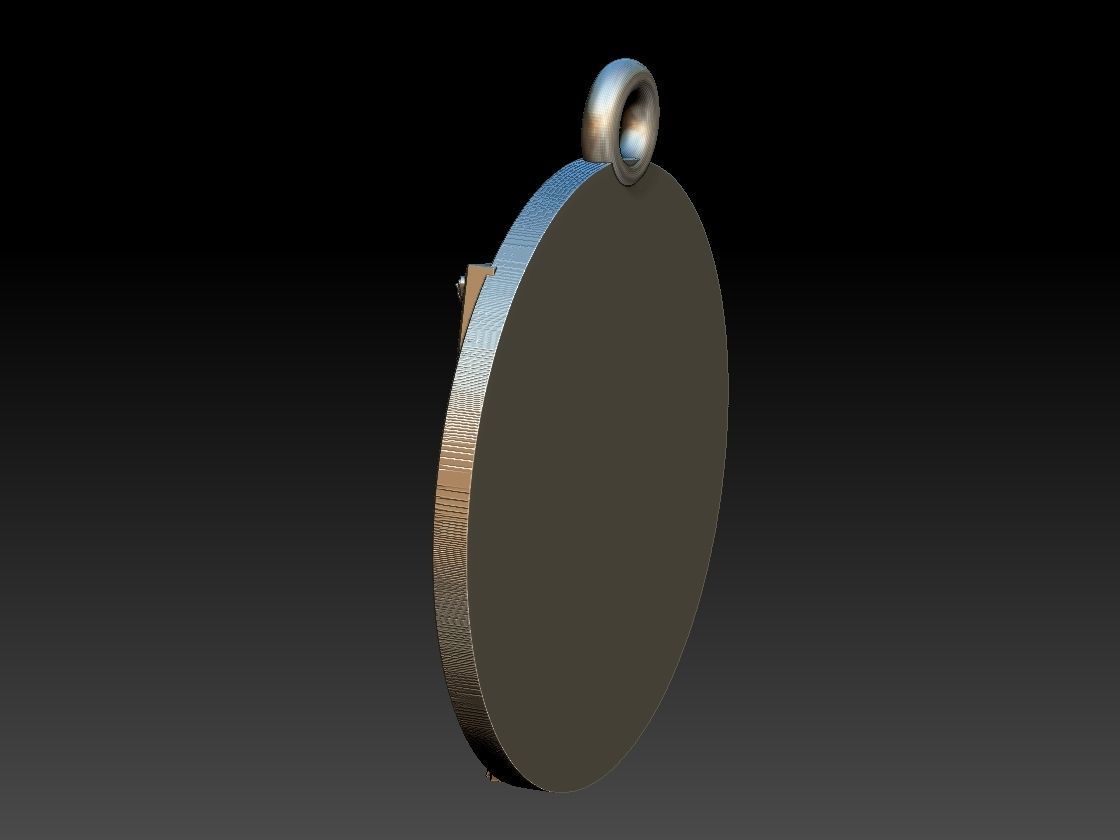 Jesus Christ Compass Pendant - Cristo Bussola 3D print model_7