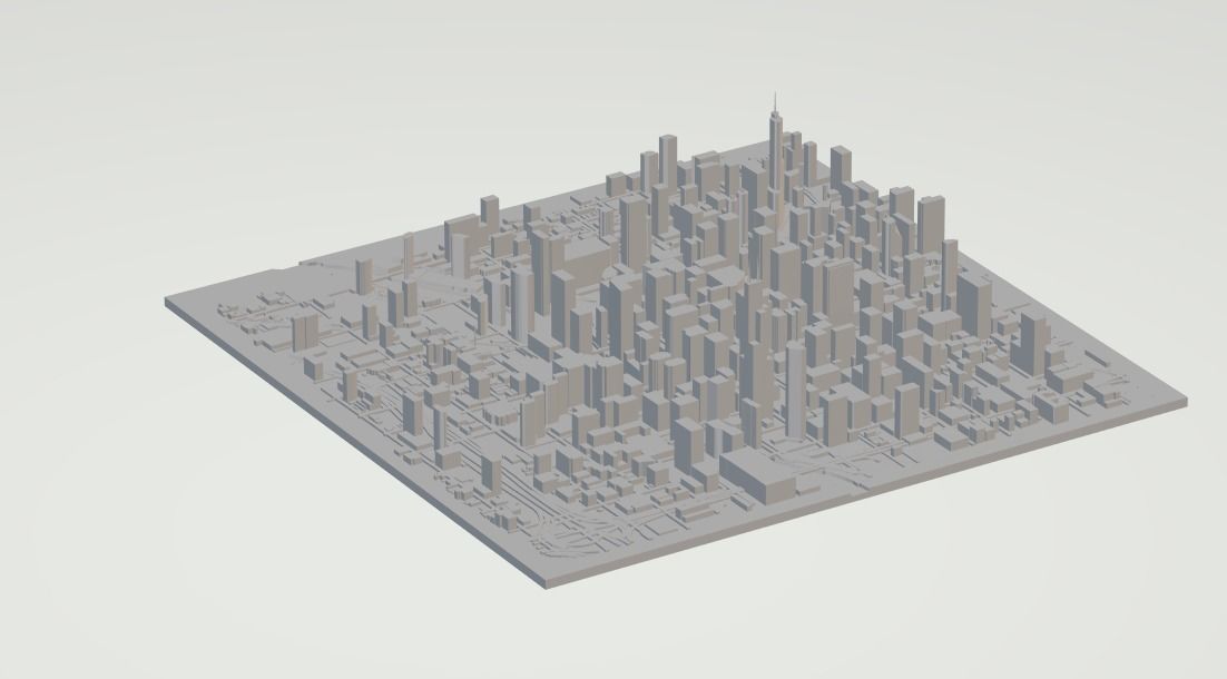 Chicago City Low-poly 3D model_4
