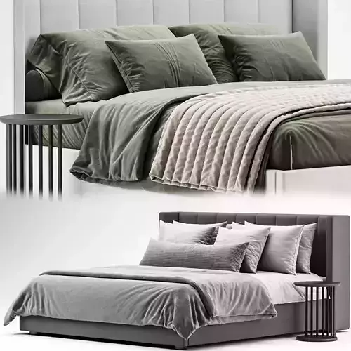 West Elm Shelter Side Storage Bed 3D model