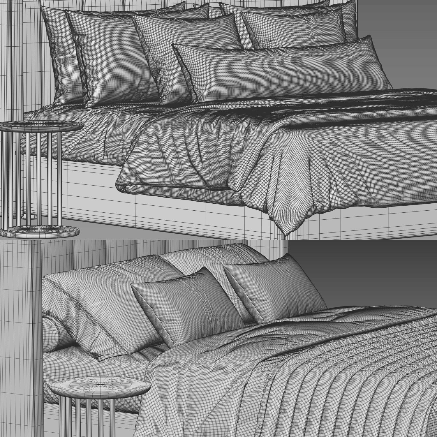 West Elm Shelter Side Storage Bed 3D model_2