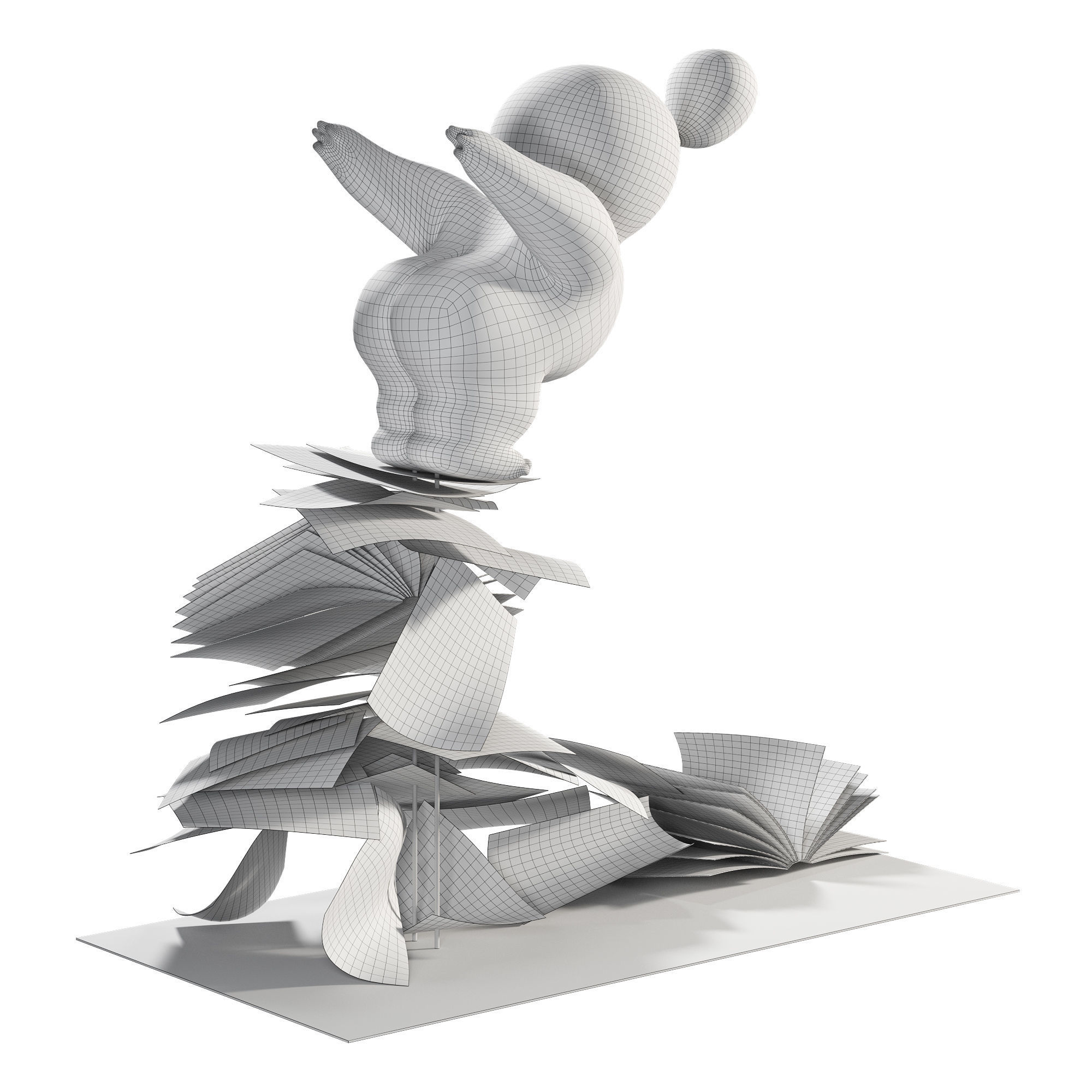 ZTIANEF Balloon Statue 3D model_3