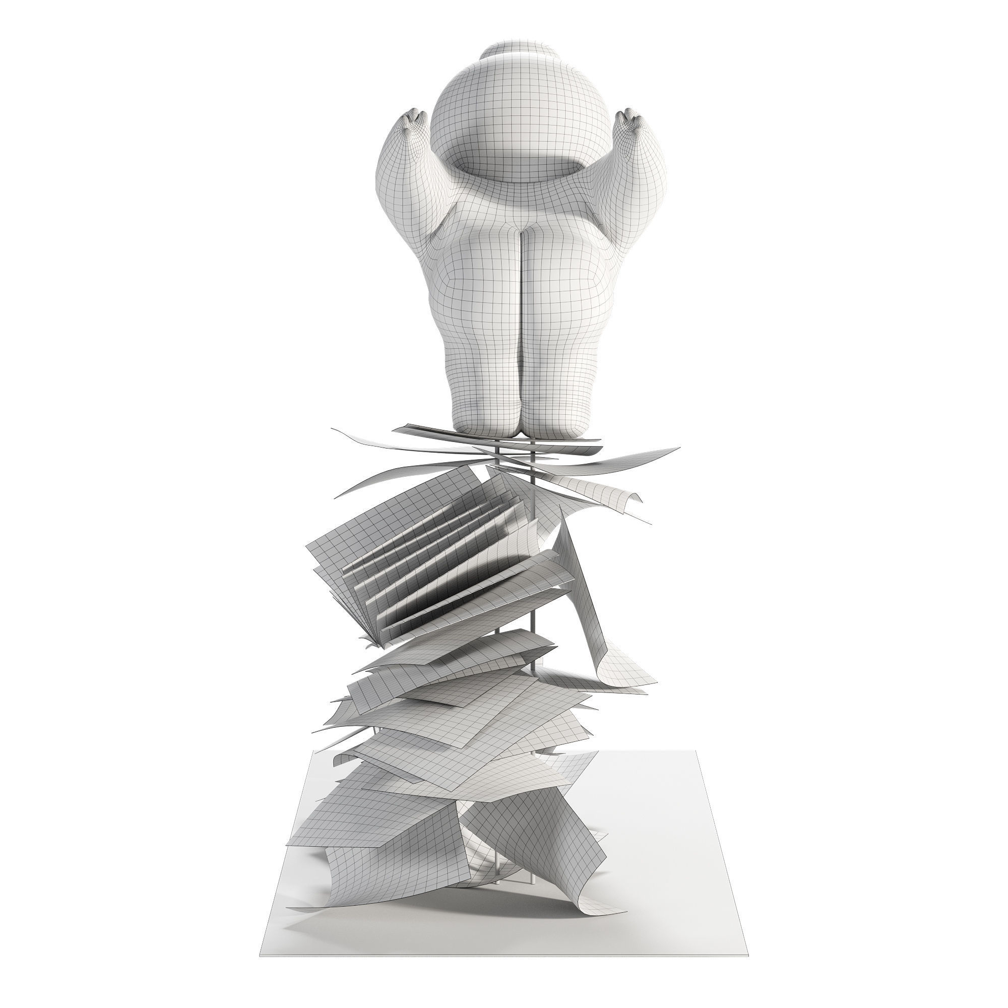 ZTIANEF Balloon Statue 3D model_13