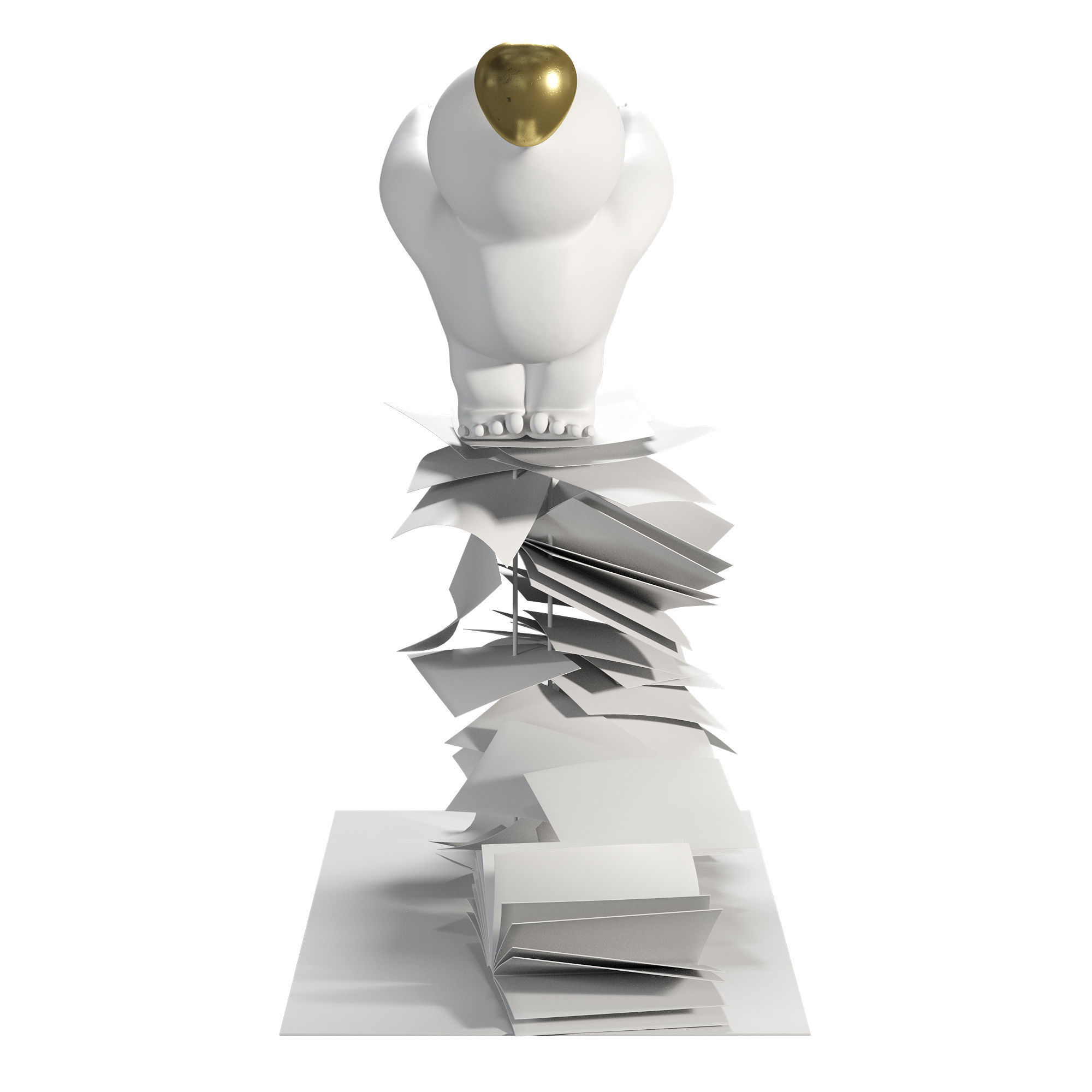 ZTIANEF Balloon Statue 3D model_10