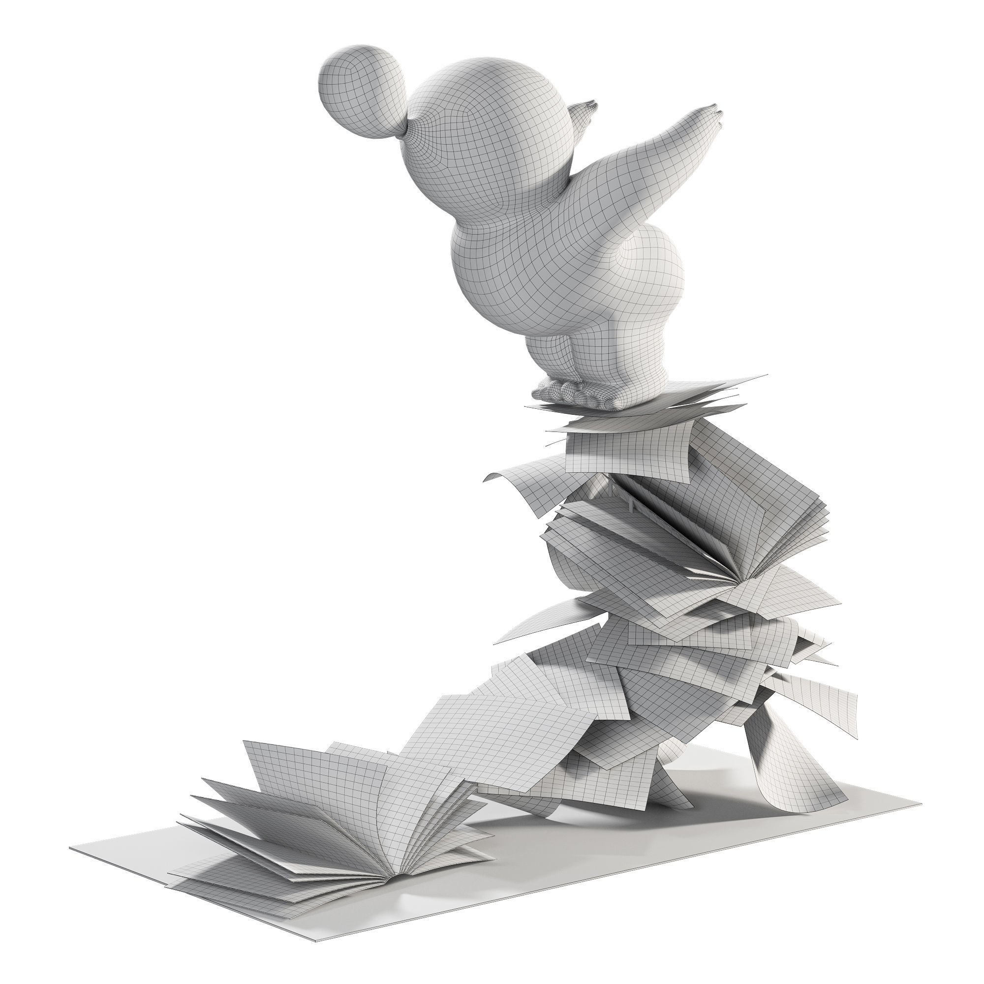 ZTIANEF Balloon Statue 3D model_1