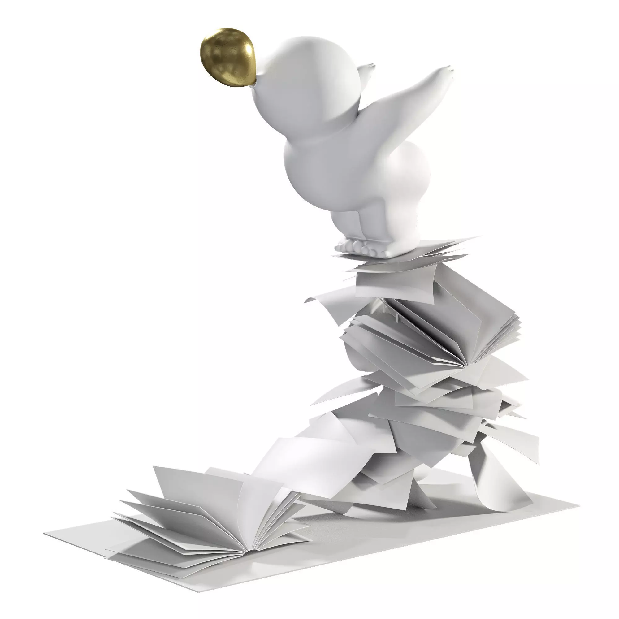 ZTIANEF Balloon Statue 3D model_0