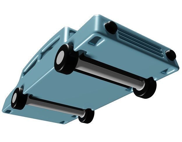 Plastic Car Toy 3D model_2