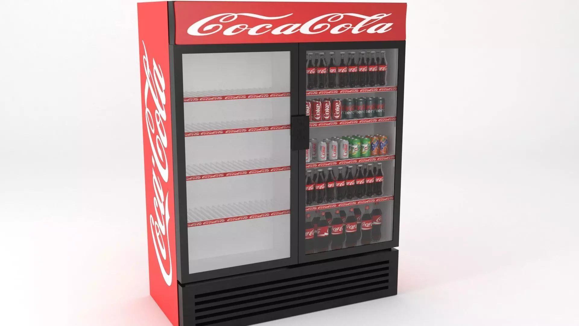 duel coca cola fridge 3D model_0