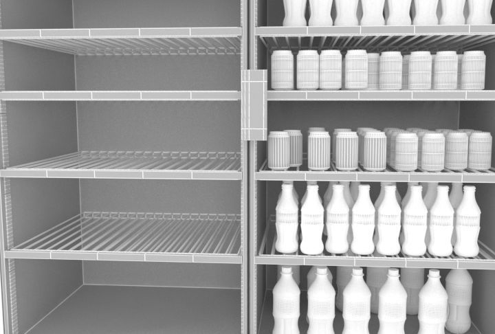 duel coca cola fridge 3D model_4