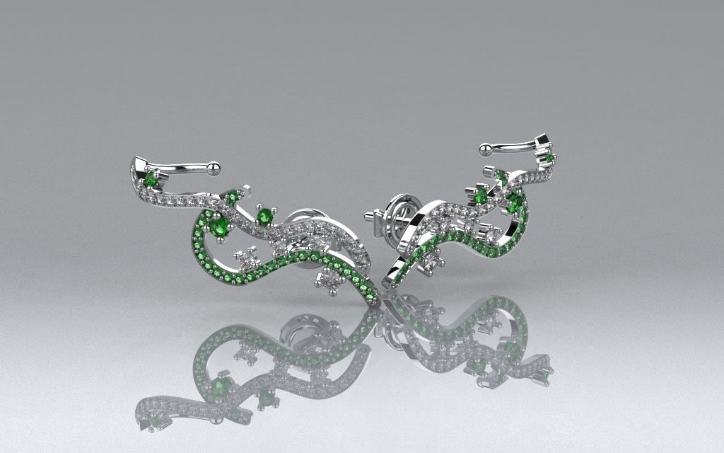 Set Lines Movement - Jewelry 3D - 4 Models 3D Model Collection_3