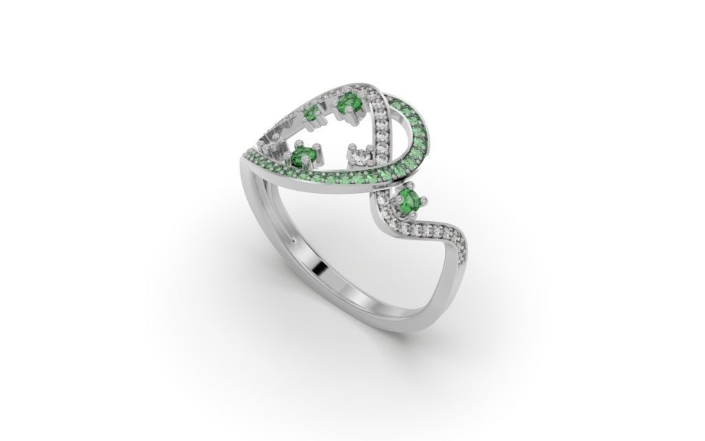 Set Lines Movement - Jewelry 3D - 4 Models 3D Model Collection_40