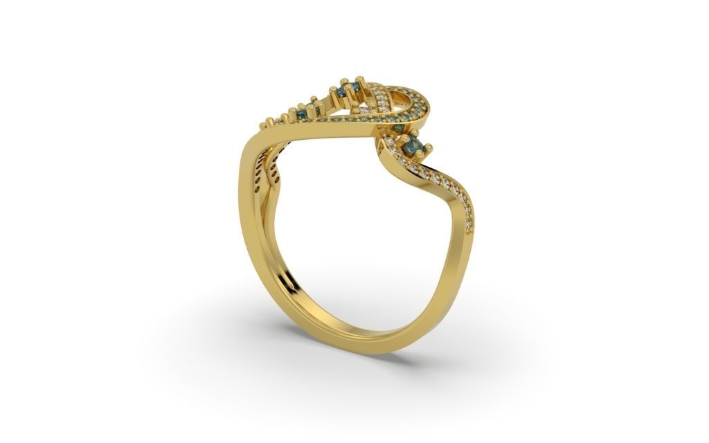 Set Lines Movement - Jewelry 3D - 4 Models 3D Model Collection_48