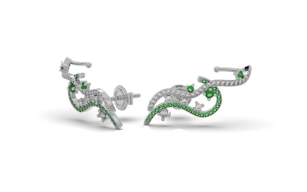 Set Lines Movement - Jewelry 3D - 4 Models 3D Model Collection_5