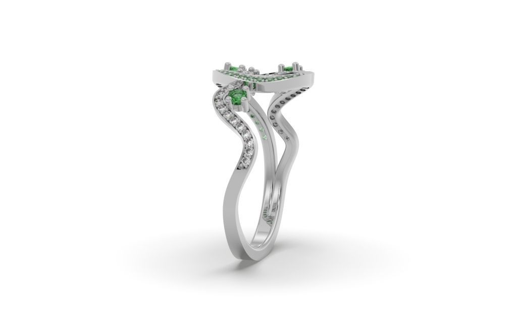 Set Lines Movement - Jewelry 3D - 4 Models 3D Model Collection_42