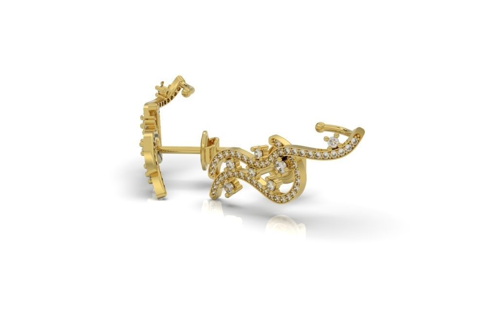 Set Lines Movement - Jewelry 3D - 4 Models 3D Model Collection_8