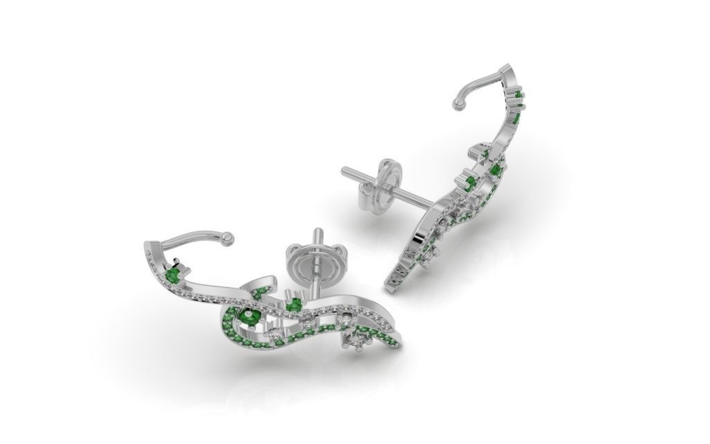 Set Lines Movement - Jewelry 3D - 4 Models 3D Model Collection_15