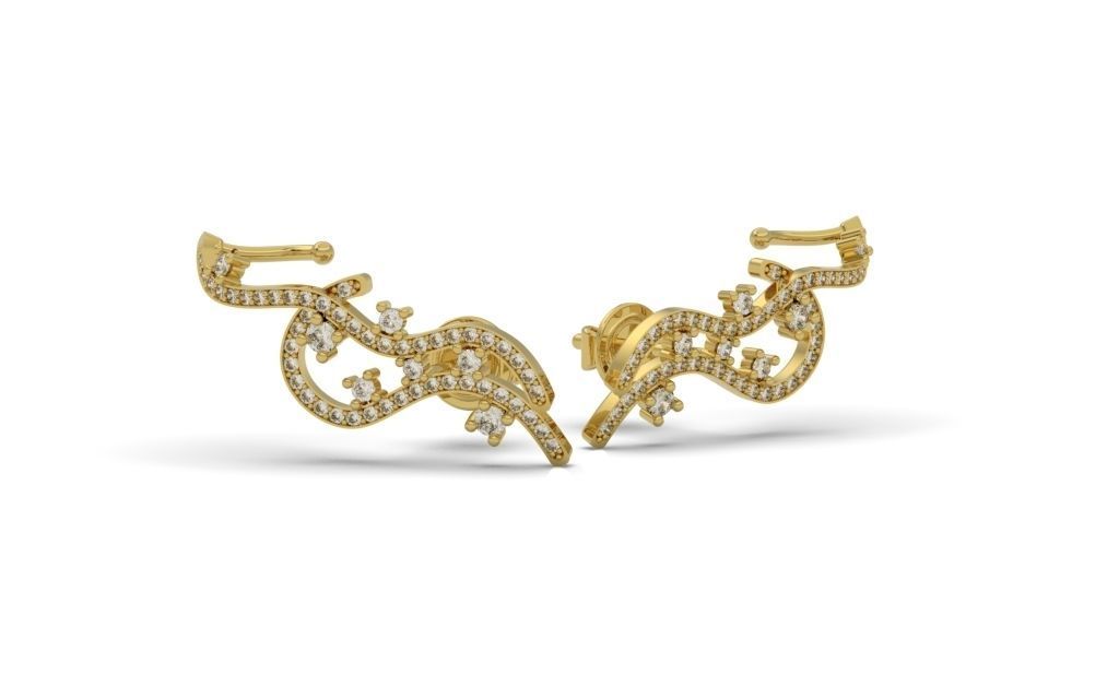 Set Lines Movement - Jewelry 3D - 4 Models 3D Model Collection_7