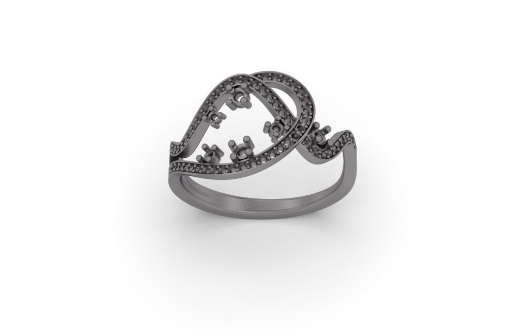 Set Lines Movement - Jewelry 3D - 4 Models 3D Model Collection_45