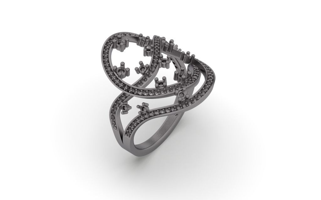 Set Lines Movement - Jewelry 3D - 4 Models 3D Model Collection_27
