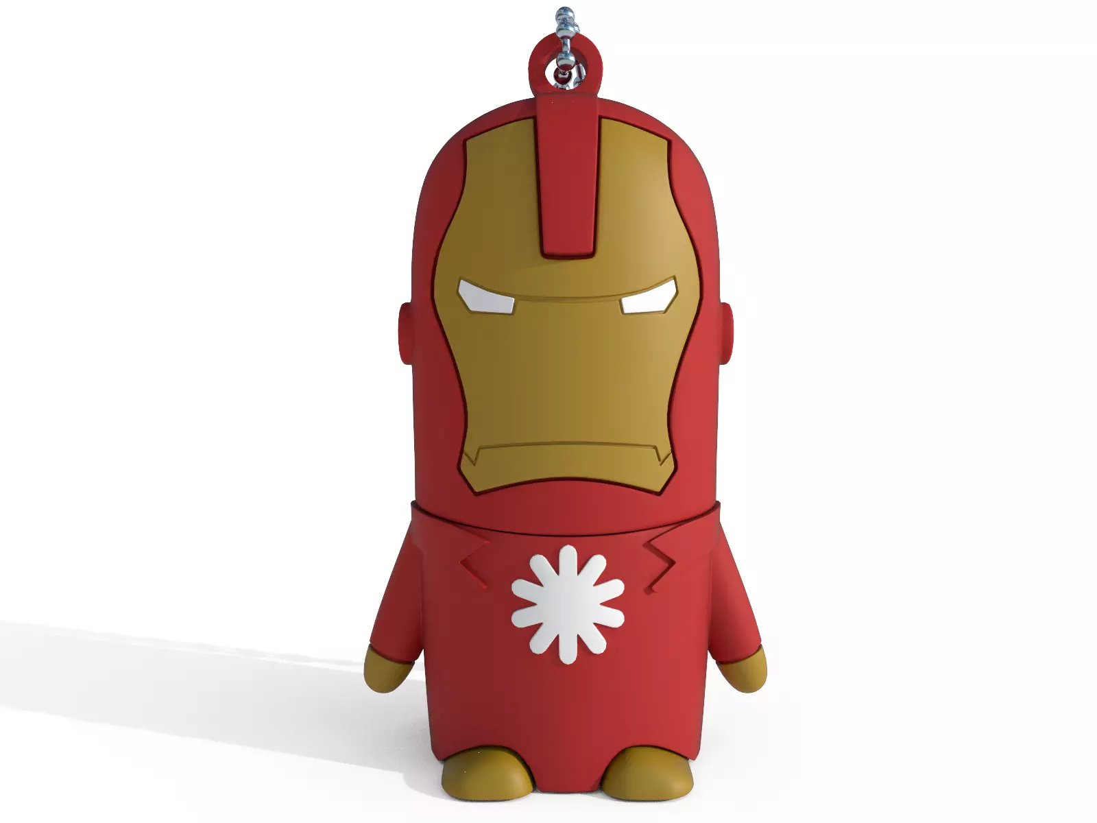 Flash drive in the form of a stylized Iron Man Free 3D model