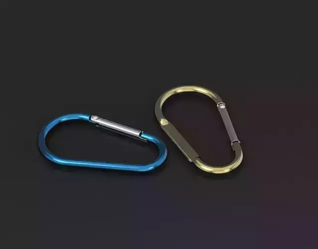 Carabiner 2 model as prop for 3D rendering