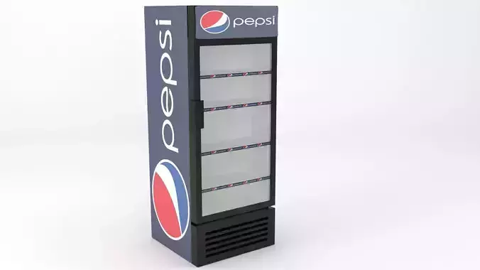 Pepsi fridge 3D model 3D model