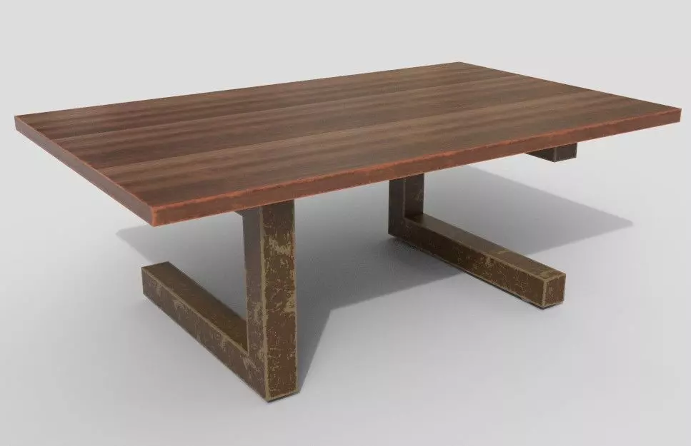 Center Table low poly Low-poly 3D model_0