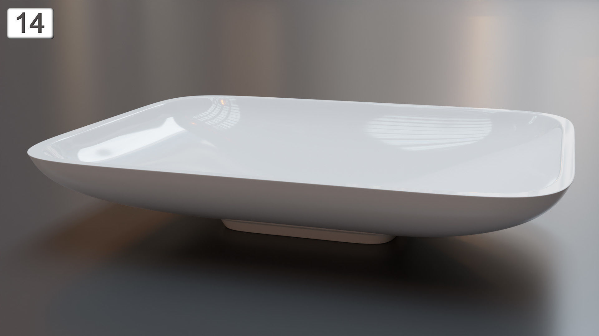 Vessel Sink Number 14 Low-poly 3D model_3