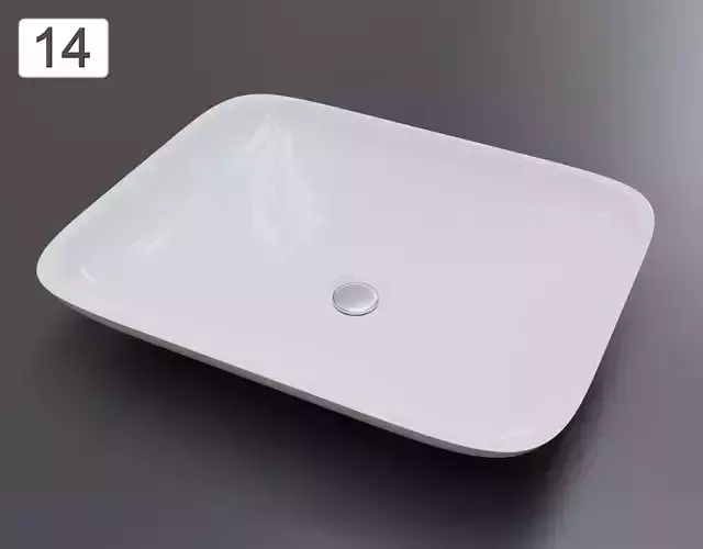 Vessel Sink Number 14 Low-poly 3D model