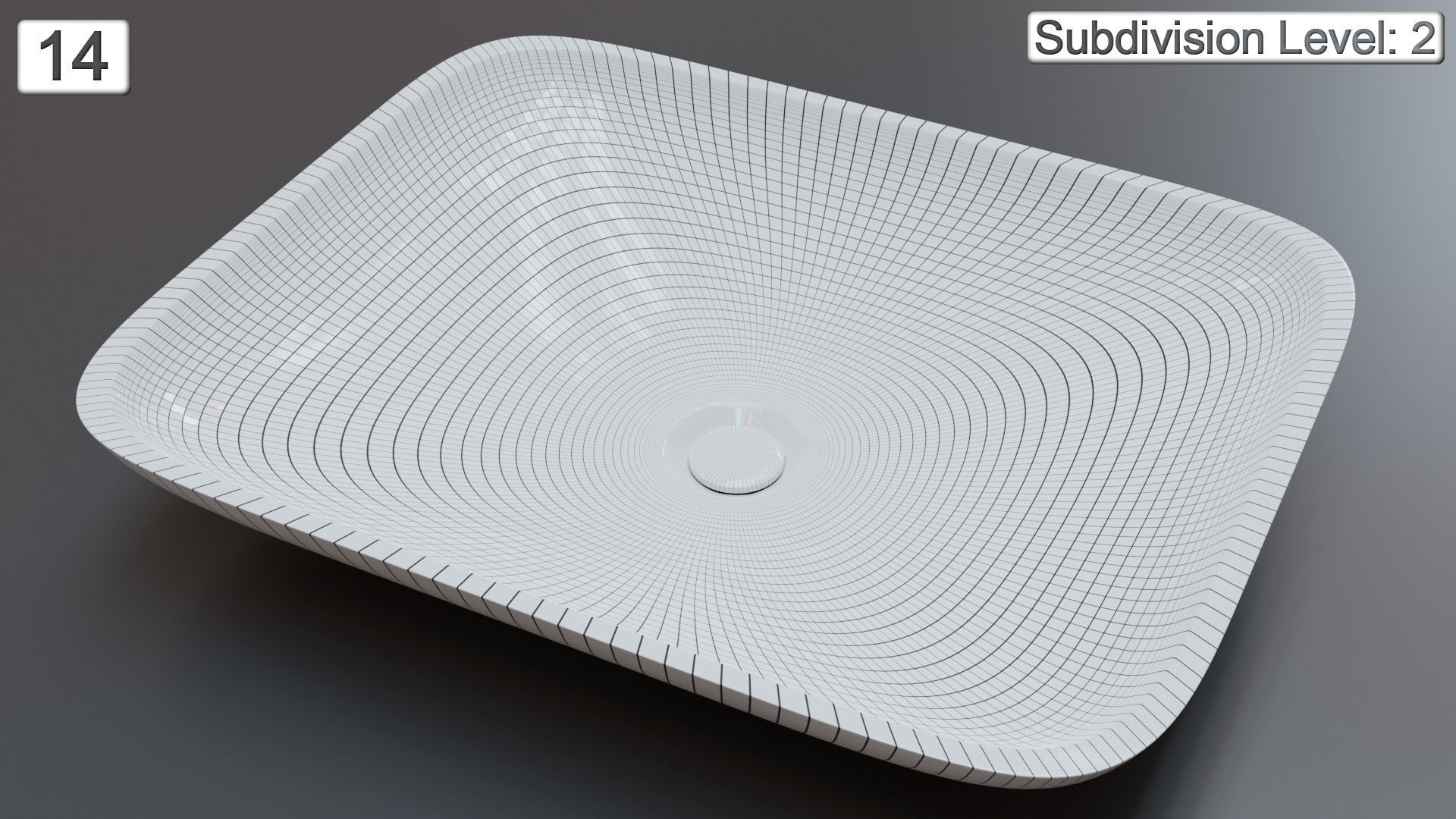 Vessel Sink Number 14 Low-poly 3D model_6