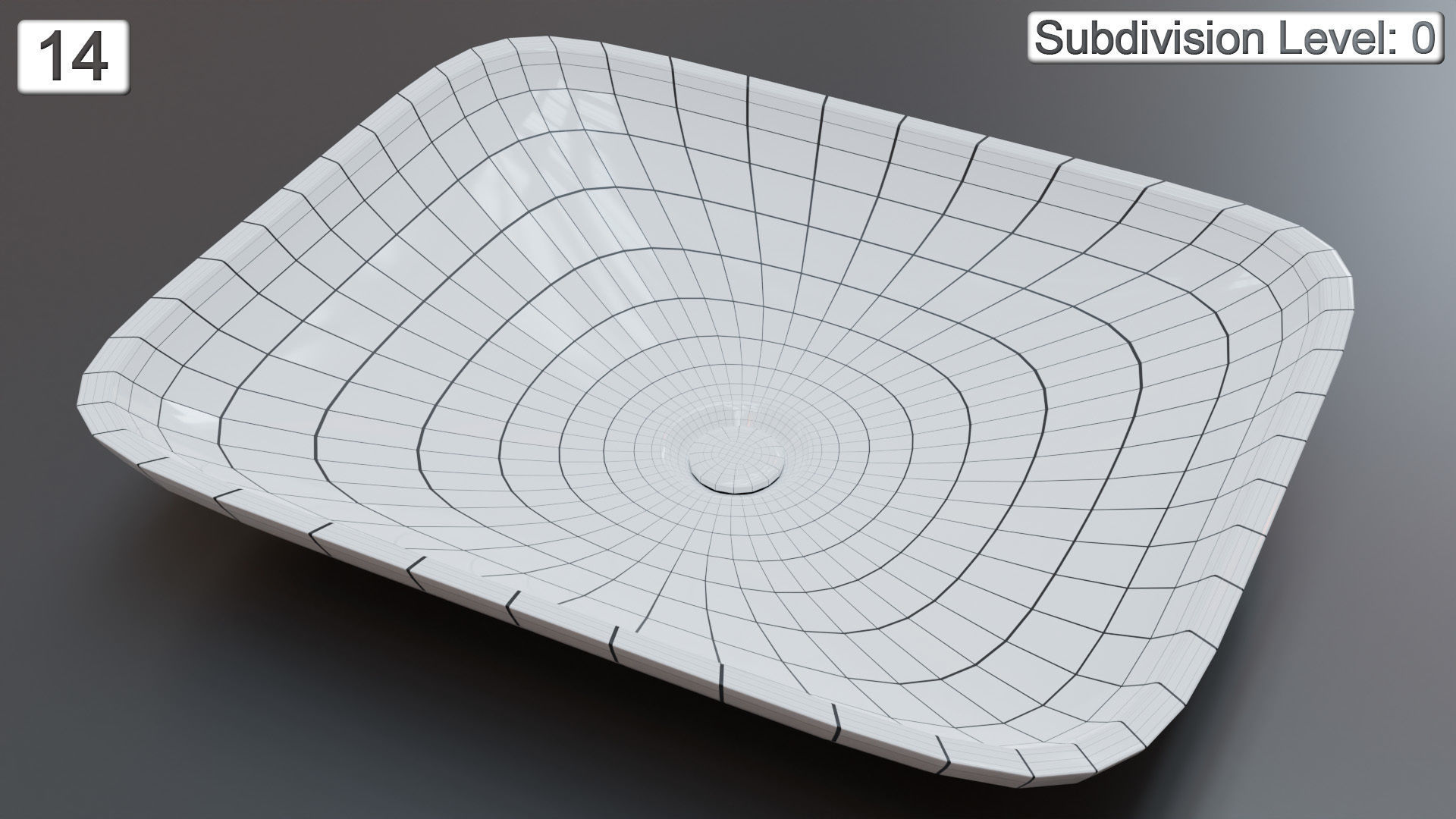 Vessel Sink Number 14 Low-poly 3D model_4