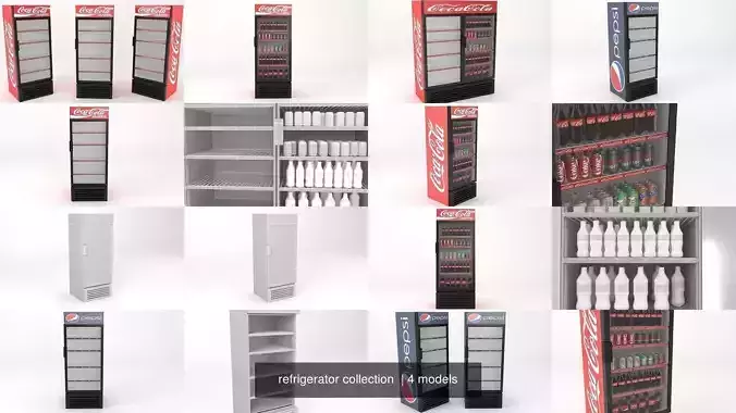 refrigerator collection coca cola
