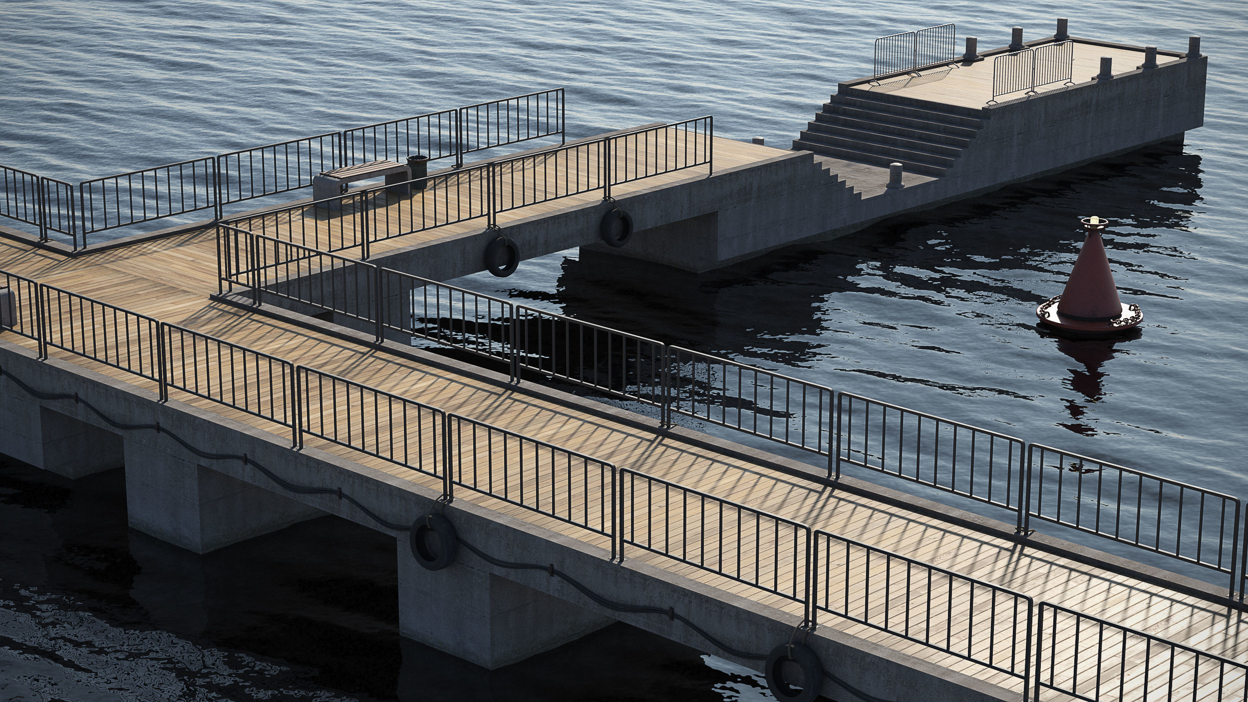 Marina for boats  2022 3D model_8