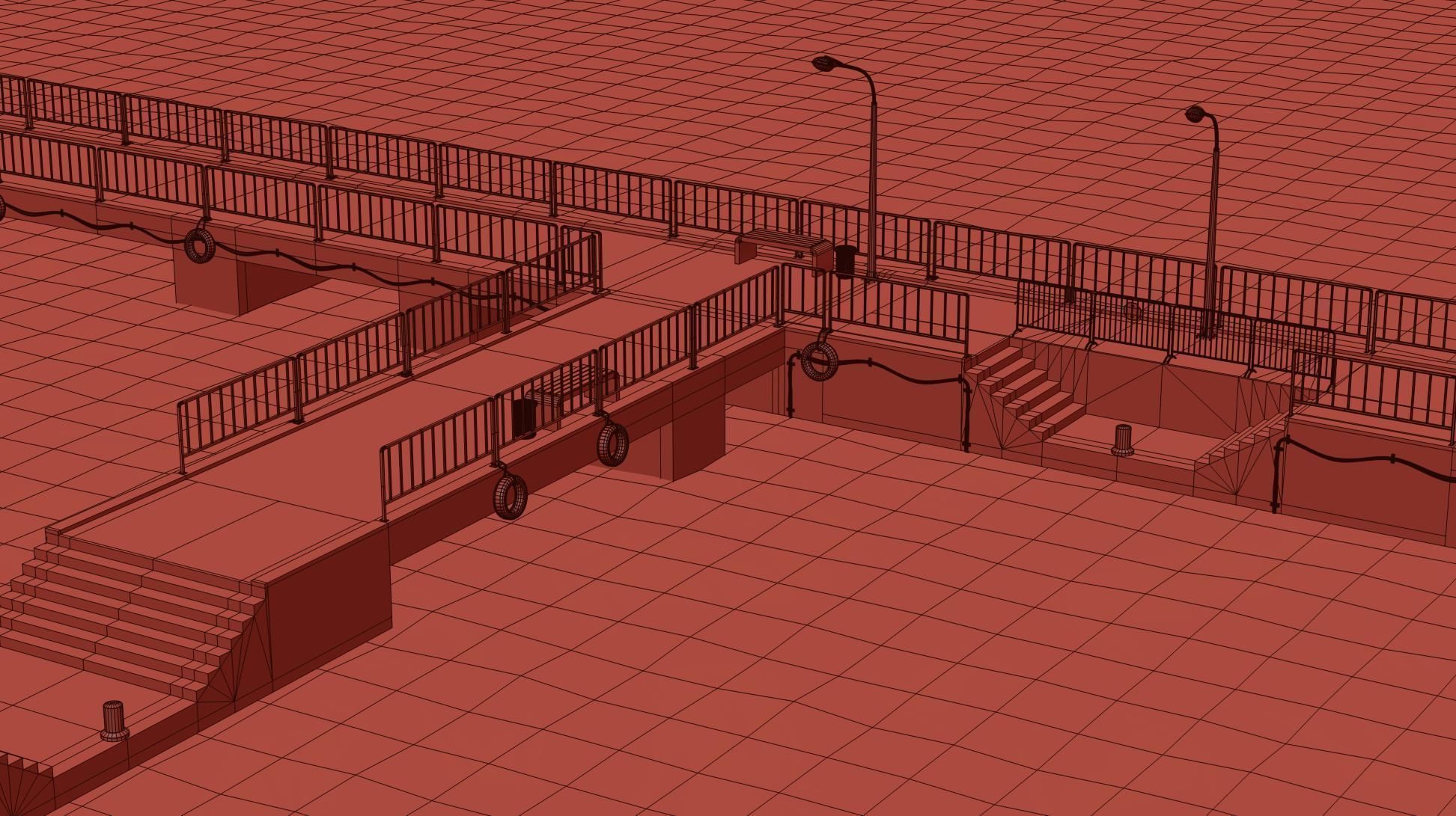 Marina for boats  2022 3D model_11