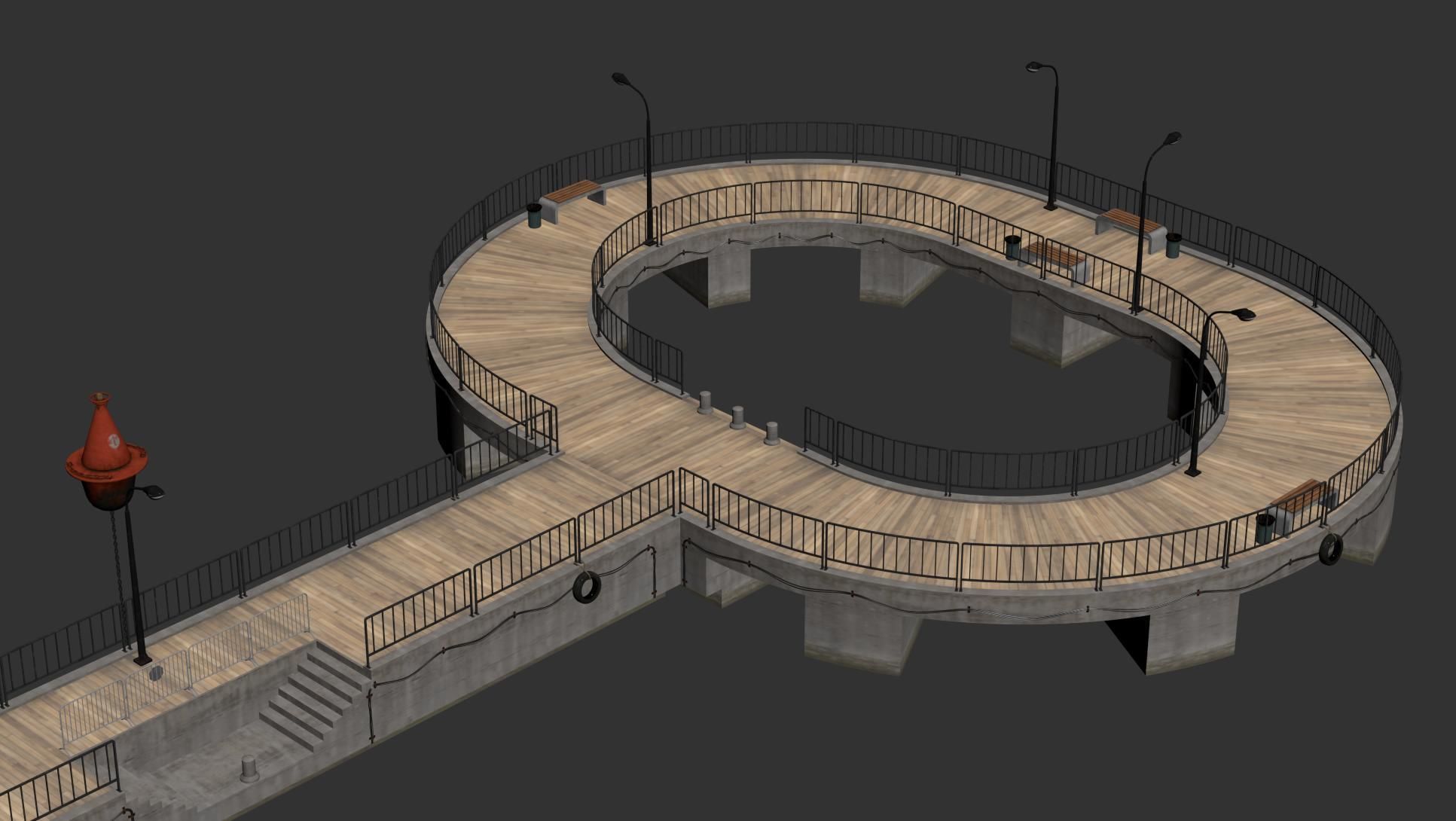 Marina for boats  2022 3D model_17